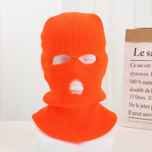 Windproof Thermal Winter Face Mask Full Cover Tangerine