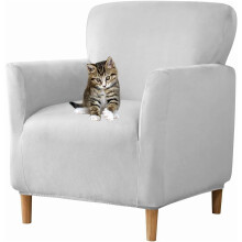 Capas elásticas para cadeiras com braços – Capa antiderrapante para poltrona de banquete estilo moderno de meados do século XX, ideal para sala