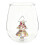 Pekkaxy Stemless Wine Glass with 3D Christmas Tree Inside, Holiday Drinking Cup Gift 1