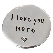 Bijou souvenir de poche personnalisé, gravé à la main – Cadeau sur mesure pour anniversaire, mariage, Saint-Valentin, amitié – Compatible avec
