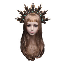 Diadema de tiara para mujer, bolso, corona, diadema, fiesta, disfraz, tocado vintage para iglesia, accesorios para el cabello femenino