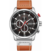 Montre homme sport militaire analogique à quartz chronographe classique décontractée et élégante, étanche, multifonctionnelle, avec bracelet en