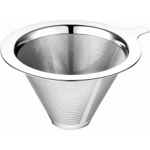 Filtre à café à infusion manuelle amélioré Pekkaxy, porte-filtre sans papier en acier inoxydable pour 1 à 2 tasses, facile à nettoyer –