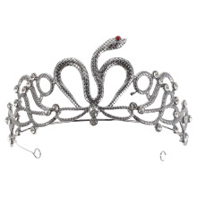 Copricapo egizio a forma di corona di serpente con strass