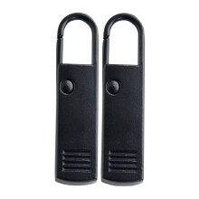 1 Pair Replacement Zipper Pulls Black Zinc Alloy Accessory Women DIY Enthusiasts Large Size Storage Bags