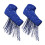 Latin Dance Arm Sleeves Sparkly Blue 1 Pair 1