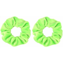 2-pack Neon Hårsnoddar för Kvinnor Flickor Tjocka Hårsnoddar Moderiktiga Hårband Hästsvanshållare Neon Håraccessoarer för Kvinnor Flickor