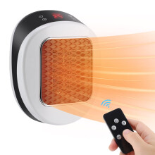 PTC Ceramic Electric Wall Heater Portable for Room with Remote Control, Low Noise Hand and Feet Warmer