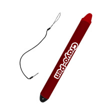 Lápiz táctil antipérdida para niños con agarre ergonómico, pantalla táctil capacitiva ancha y punta flexible.