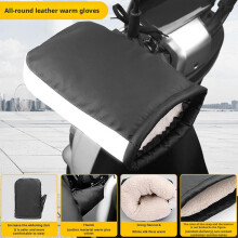 1pair Thickened Motorcycle Handlebar Muffs Winter Equipment Mitts Warmer Glove Cover Handlebar Wear-Resistant Windproof