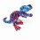 1PC PURPLE BLUE 22CM 3D Printed Dinosaur Figure 1