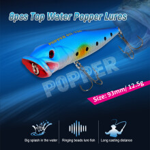 8 Pz. Superficie Allamanti Popper con Occhi 3D, Ancore, 20,5 cm