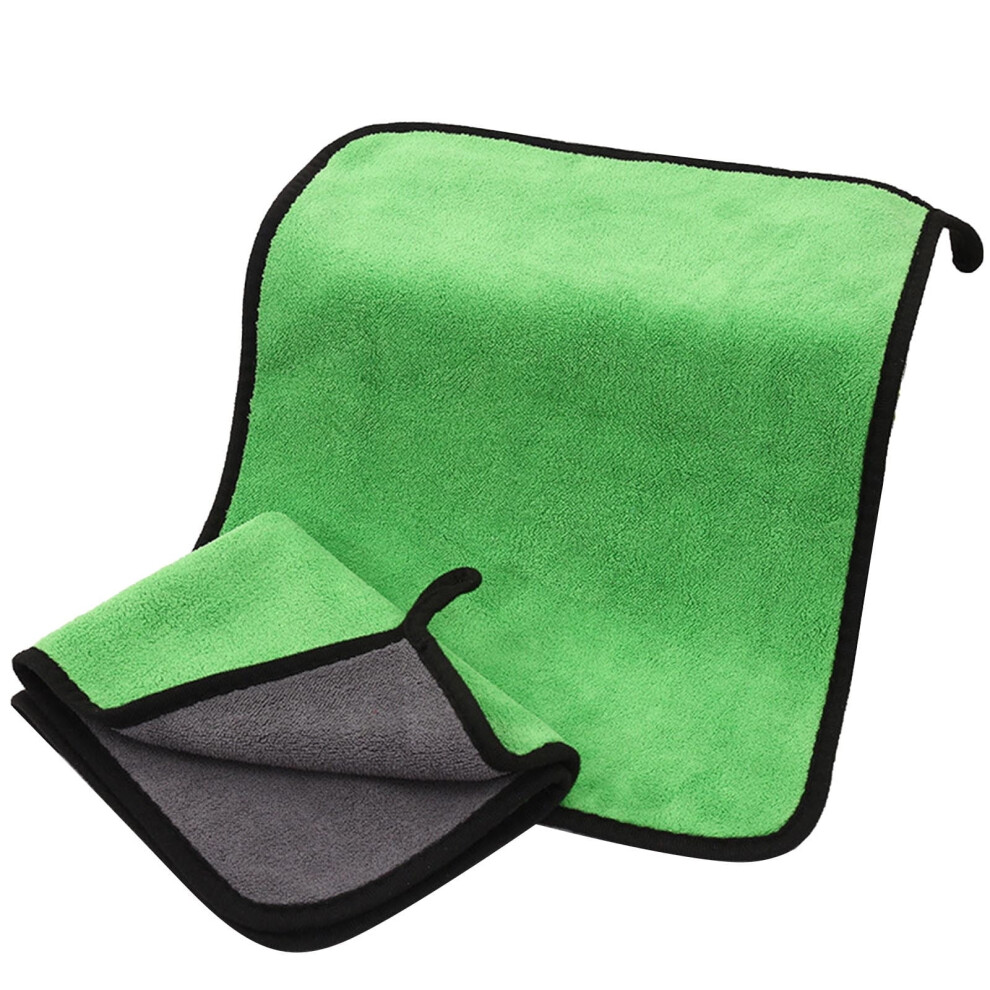 Velvet Car Wash Towel Wholesale Absorbent Thickened Double-Sided Two-Color Rag Wipe Car Towel Special Cloth Coral 9353595596344