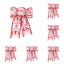 Nœuds décoratifs de Noël pour l'extérieur, grand nœud pour sapin de Noël, nœud pour couronne pour la décoration de la porte d'entrée de la