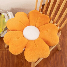 Flower Pillow, Flower Shaped Pillow Decorative Throw Pillows for Bed Couch, Cute Daisy Pillow Dorm Decor Floor Seating Cushion (Orange, 20 Inches)
