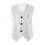Boys sequin glitter vest top for stage performance silver 1