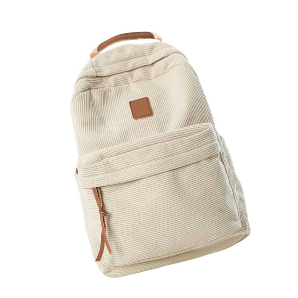 Stylish Backpack Korean Trendy Daypack Ergonomic Corduroy Laptop Bag Book Bags For Daily Commute Travel Use 9450273995878
