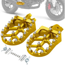 Pedane poggiapiedi per moto, stile MX CNC per GROM MSX125 2013-2023, Monkey125 2020-2023, clone Grom, nere.