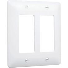 10 Pack x Hubbell TayMac 5500W Paintable Masque Wall Plate Cover White 2-Gang