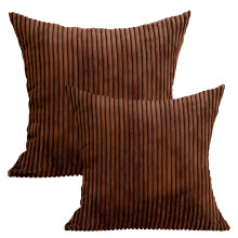 AUQ Housses de coussin décoratives 50 x 50 cm, lot de 2, en flanelle douce et moelleuse double face, pour canapé, salon et décoration intérieure,