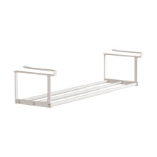 Expandable Tension Shelf Rod Closet Organizer, Hanging Shoe Rack & Under-Cabinet Storage – Compatible with Standard Closets, Kitchens, Book/Clutter