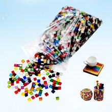 200pcs Mosaic Tile Kits for Adults, Assorted Colors for Home Decor, Craft Projects and Improvement