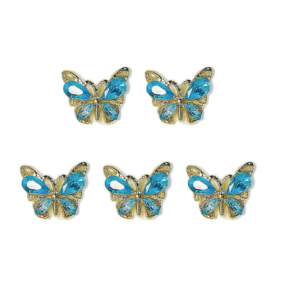 Alloy Nail Art Rhinestones Crystal Gems 5 pcs