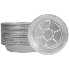 9 inch pie pans disposable aluminum heavy duty 30 pack