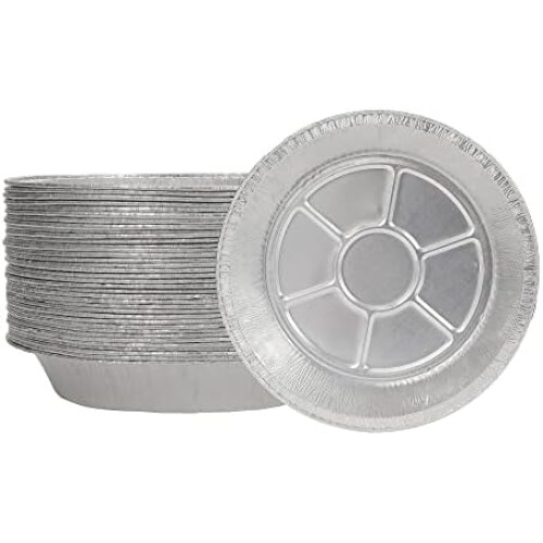 9 inch pie pans disposable aluminum heavy duty 30 pack