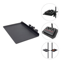 Sound Live Tray Metal Microphone Clamp Holder for Live Broadcast with Adjustable Angle in Black
