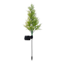 Guirlande lumineuse solaire pour sapin de Noël de 70 cm (27,5 po), 2 modes d'éclairage LED, usage intérieur/extérieur, recharge automatique,