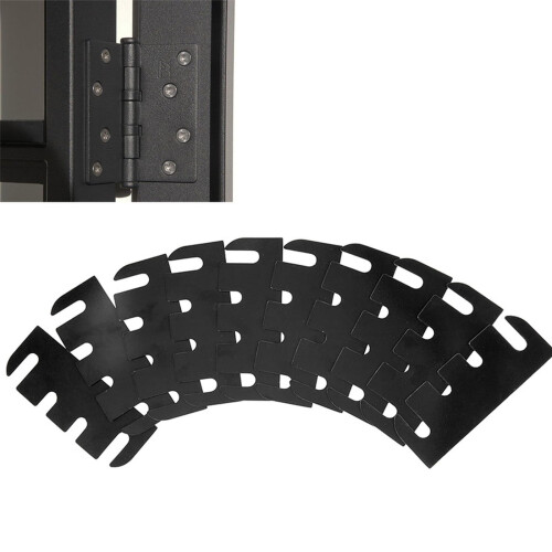 Calços espaçadores de PVC para dobradiças de portas, 10 peças, 4 x 1,5 polegadas
