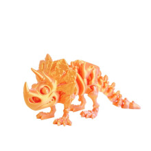 1pc 15CM 3D printed new Triceratops dinosaur skeleton transformed figurine, gift, handicraft, trendy birthday present