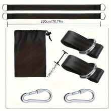 Nylon Hammock Straps Heavy Duty with Buckles and Carry Bag