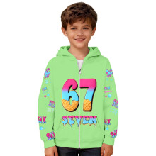 Boys Anime Graphic Zip-Up Hoodie – Long Sleeve Hooded Sweatshirt, Comfortable Casual Activewear for School & Outdoor