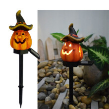 Lumières solaires citrouille d'Halloween extérieures étanches à LED, décoration de jardin pour allée et festival, C