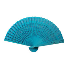 Foldable Vintage Sandalwood Hand Fan – Hollow Carved Chinese/Japanese Style Decor, Gift & Photography Prop