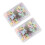 Alfinetes de costura para quilting com cabeça de borboleta, plástico, 2 caixas, 0,12 x 0,51 x 2,76 polegadas 1