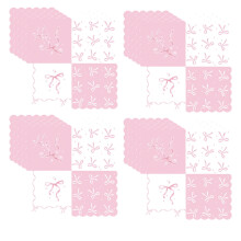 Serviettes jetables élégantes à motif nœud papillon, design aquarelle pour fêtes et occasions formelles, compatibles avec la vaisselle standard
