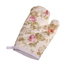 Gants de cuisine à motif floral - Maniques en polyester résistant à la chaleur pour micro-ondes et pâtisserie | Maniques épaisses à double