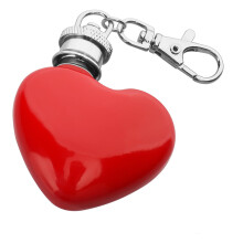 Gourde de poche en forme de cœur, portable pour une utilisation en extérieur