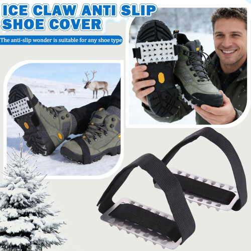 Winter shoe spikes for ice and snow traction