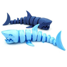 2 stuks | Beweegbare haai | Interactief beeldje | 3D-geprint | Cadeauartikel