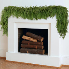 Guirlanda artificial de pinheiro Norfolk Bootesun 4PCS6FT – Compatível com decoração de Natal para interiores e exteriores