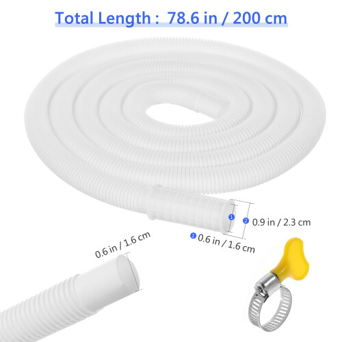 1M Tuyau Drain Flexible Renforcé Pour Climatiseur Machine À 1