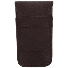 3Pcs Coffee PU Single Watch Bag Portable Stylish Storage Pouch