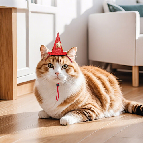 Festlig kæledyrshat justerbar til hunde og katte