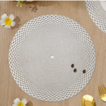 2 stuks ronde onderzetters voor koffiekopjes en schotels, effen kleur, holle, geïsoleerde placemats, geschikt voor de meeste kopjes
