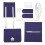 1Set DIY PU Leder Strickbag Material Blau Shoulder Bag 1