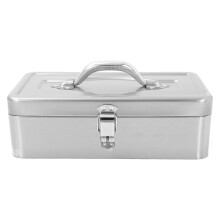 Portable Stainless Steel Tool Chest Large Capacity Metal Toolbox for Home and Car Repairs